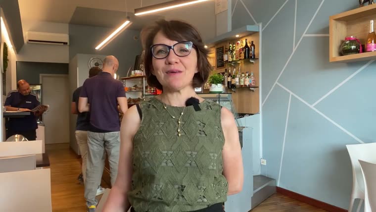 Wilma Bedini nel suo locale, fotogramma dell’intervista